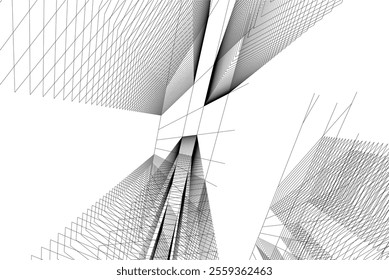 architecture building 3d vector design