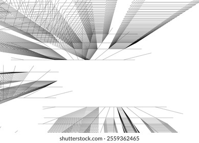 architecture building 3d vector design