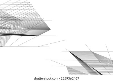 architecture building 3d vector design