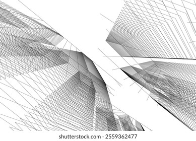 architecture building 3d vector design