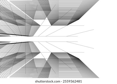 architecture building 3d vector design