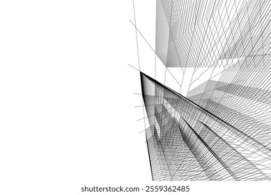 architecture building 3d vector design