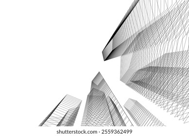 architecture building 3d vector design