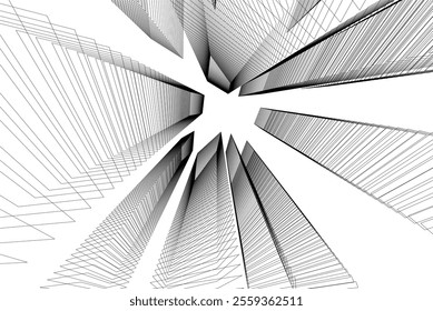 architecture building 3d vector design