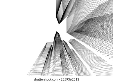 architecture building 3d vector design