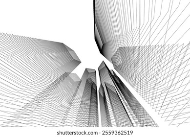 architecture building 3d vector design
