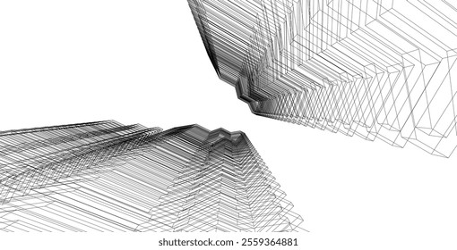 architecture building 3d vector design