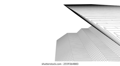 architecture building 3d vector design