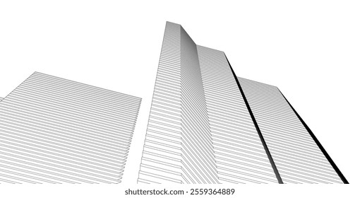 architecture building 3d vector design