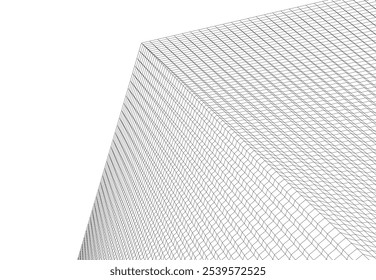 arquitetura edifício desenho vetorial 3d