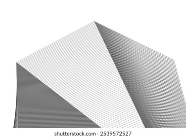 Edificio de arquitectura Dibujo de Vector 3D