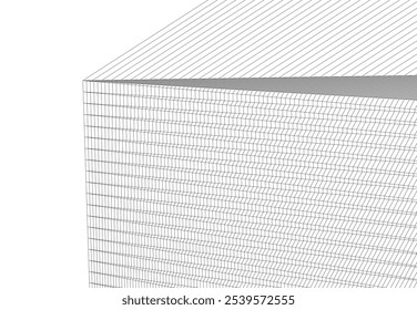 arquitetura edifício desenho vetorial 3d