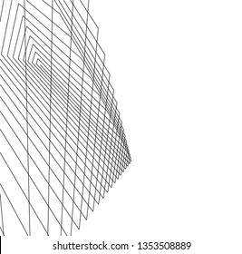 architecture building 3d vector illustration