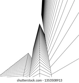 architecture building 3d vector illustration