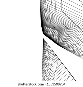 architecture building 3d vector illustration
