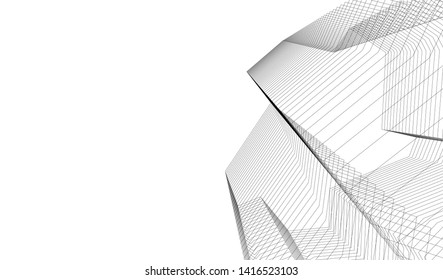  architecture building  3d vector illustration