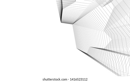  architecture building  3d vector illustration
