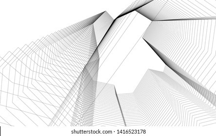  architecture building  3d vector illustration