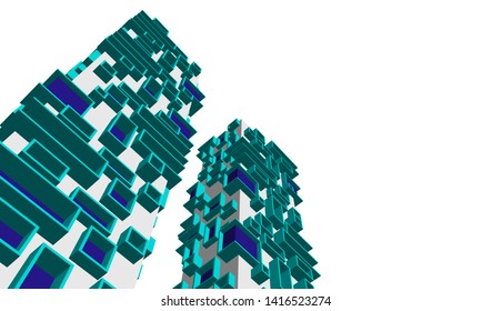  architecture building  3d vector illustration