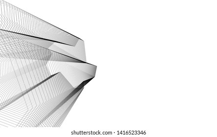  architecture building  3d vector illustration
