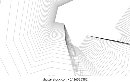  architecture building  3d vector illustration