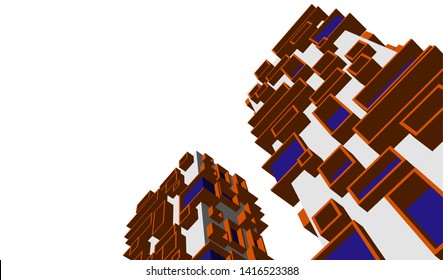  architecture building  3d vector illustration