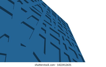 architecture building 3d vector illustration