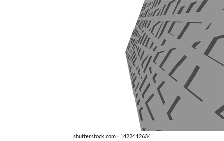 architecture building 3d vector illustration