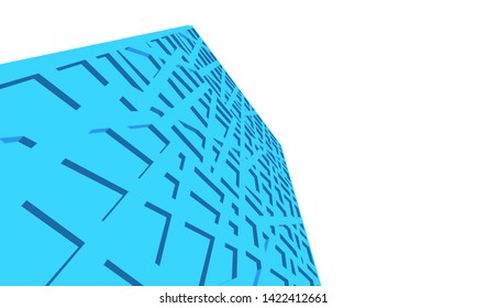 architecture building 3d vector illustration