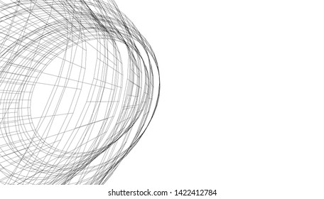 architecture building 3d vector illustration