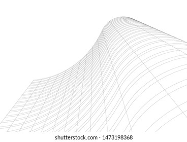 architecture building 3d vector illustration