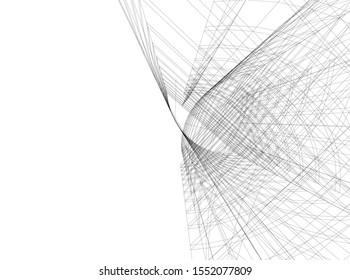 architecture building 3d vector illustration