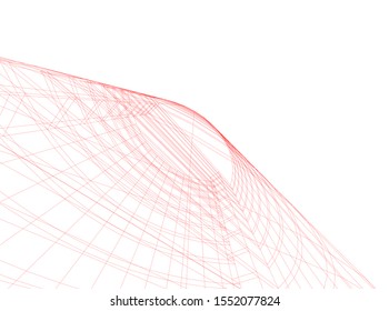 architecture building 3d vector illustration