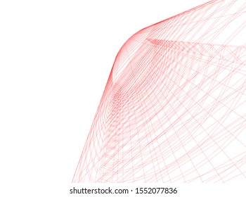 architecture building 3d vector illustration