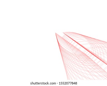 architecture building 3d vector illustration