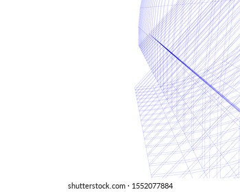 architecture building 3d vector illustration
