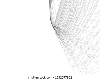 architecture building 3d vector illustration