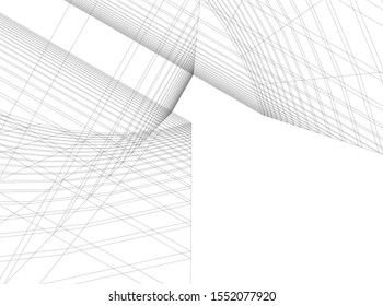 architecture building 3d vector illustration
