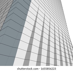 arquitectura construir ilustración vectorial 3d 