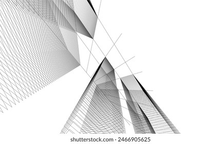 architecture building 3d  vector illustration
