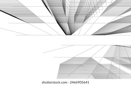 architecture building 3d  vector illustration