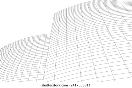 architecture building abstract vector illustration