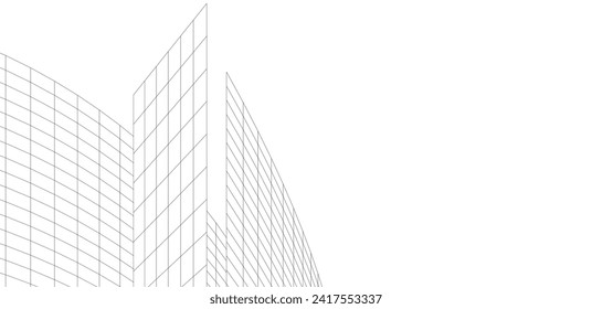 ilustración vectorial abstracta de construcción de arquitectura