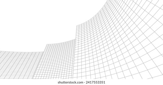 architecture building abstract vector illustration