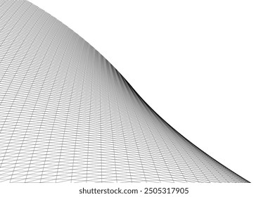 Ilustración vectorial abstracta del edificio de la arquitectura