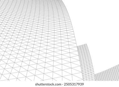 architecture building abstract vector illustration