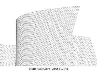 architecture building abstract vector illustration