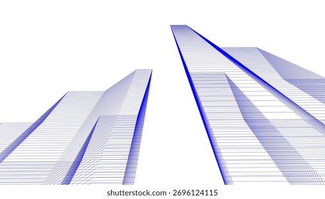 Arquitetura construindo ilustração vetorial abstrata