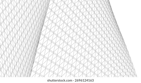 Ilustración vectorial abstracta del edificio de la arquitectura
