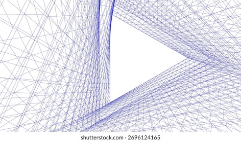 Arquitetura construindo ilustração vetorial abstrata